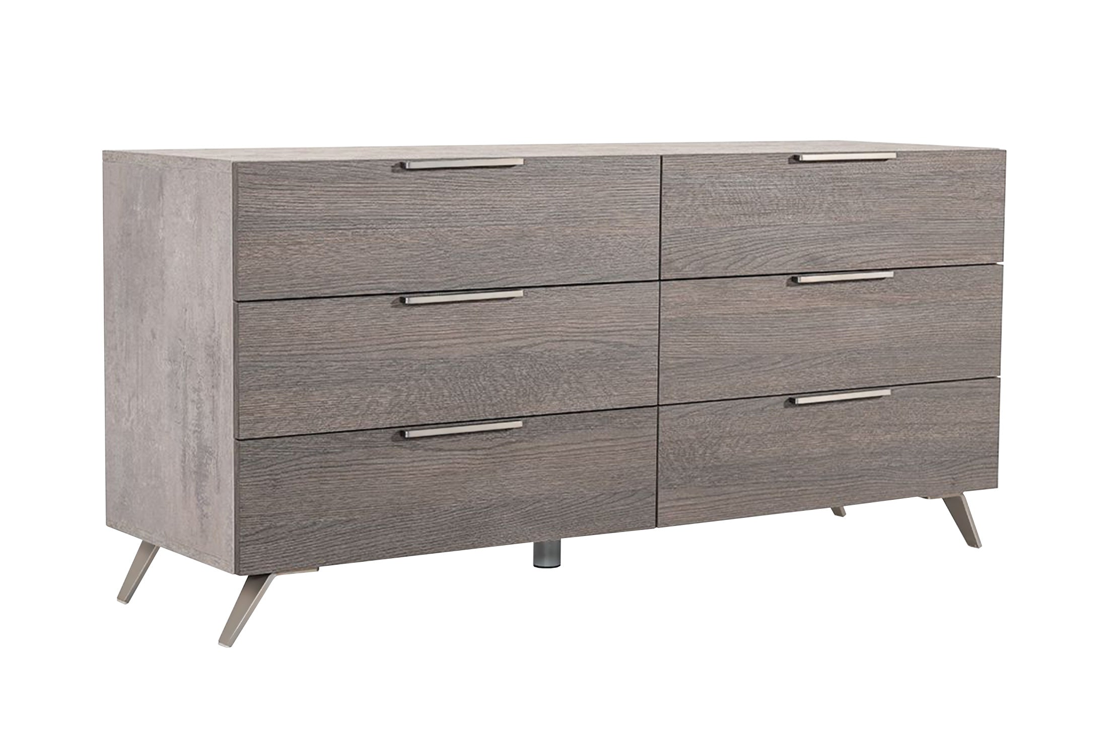 Bronx Italian Modern Faux Concrete & Grey Dresser - image 2