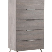 Bronx Italian Modern Faux Concrete & Grey Chest - image 3