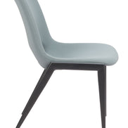 Desi Armless Dining Chair (Set of 2) Azure Gray