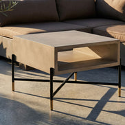 Walker Modern Concrete & Metal Nightstand - image 4