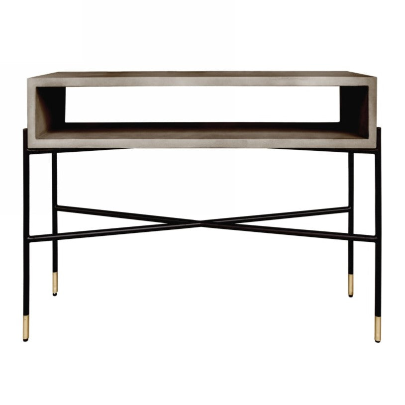Walker Modern Concrete & Metal Console Table - image 5