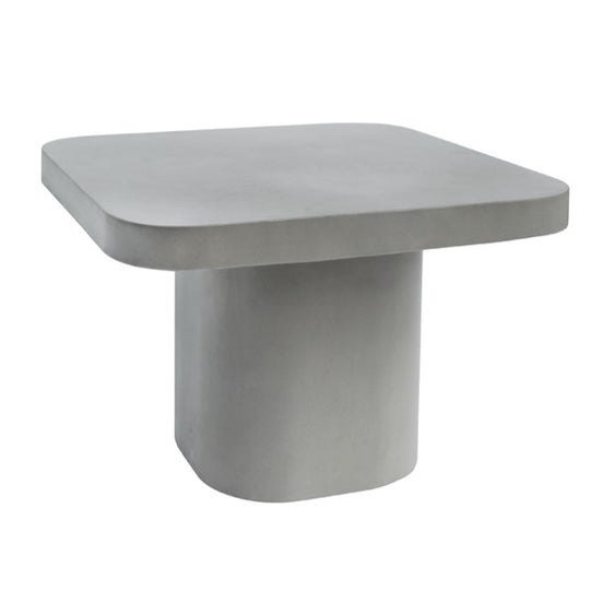 Flores Modern Grey Concrete End Table
