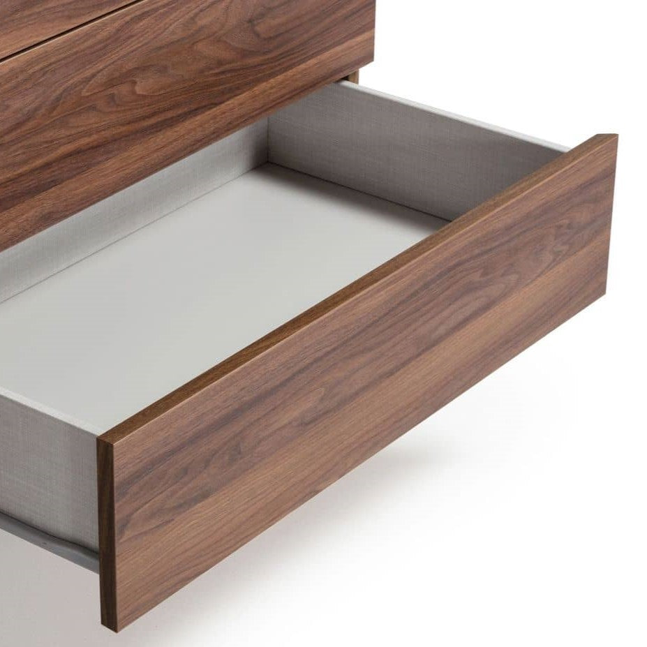 Palermo - Modern Italian Faux Concrete & Walnut Dresser - image 3