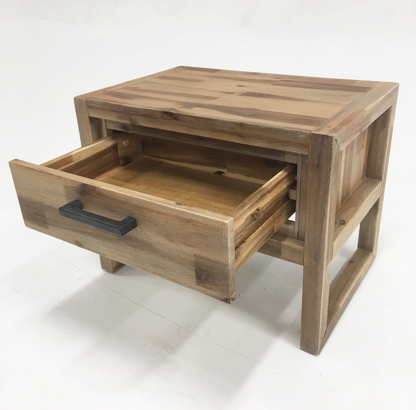 Mandy Modern Nutmeg Acacia Console & End Table Set - image 2