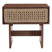 Amaria Nightstand Natural & Walnut