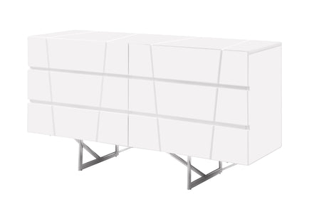 Chrysler Modern White Dresser - image 5