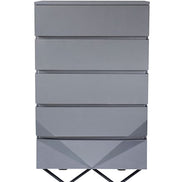 Duke Modern Grey & Black Gun Chrome Chest