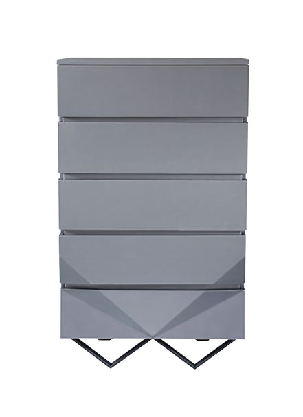 Duke Modern Grey & Black Gun Chrome Chest