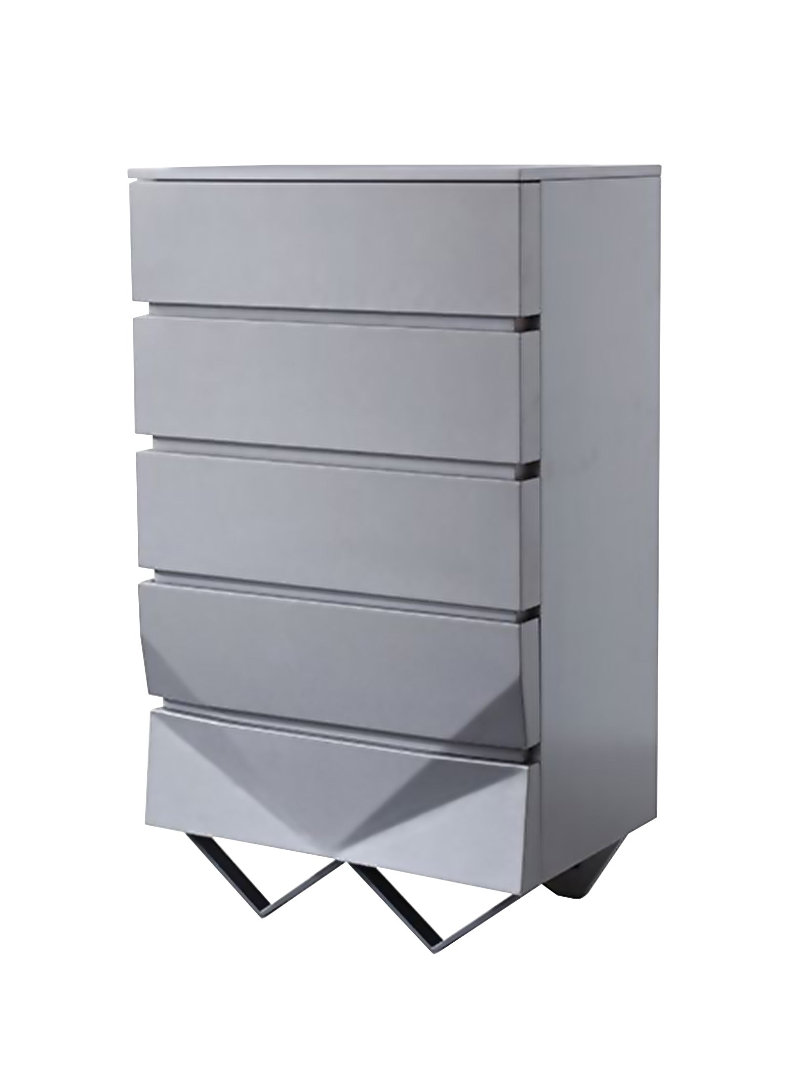 Duke Modern Grey & Black Gun Chrome Chest - image 2
