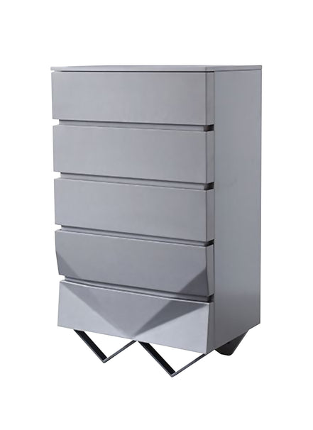 Duke Modern Grey & Black Gun Chrome Chest - image 2