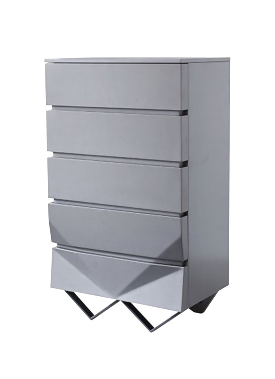 Duke Modern Grey & Black Gun Chrome Chest - image 2