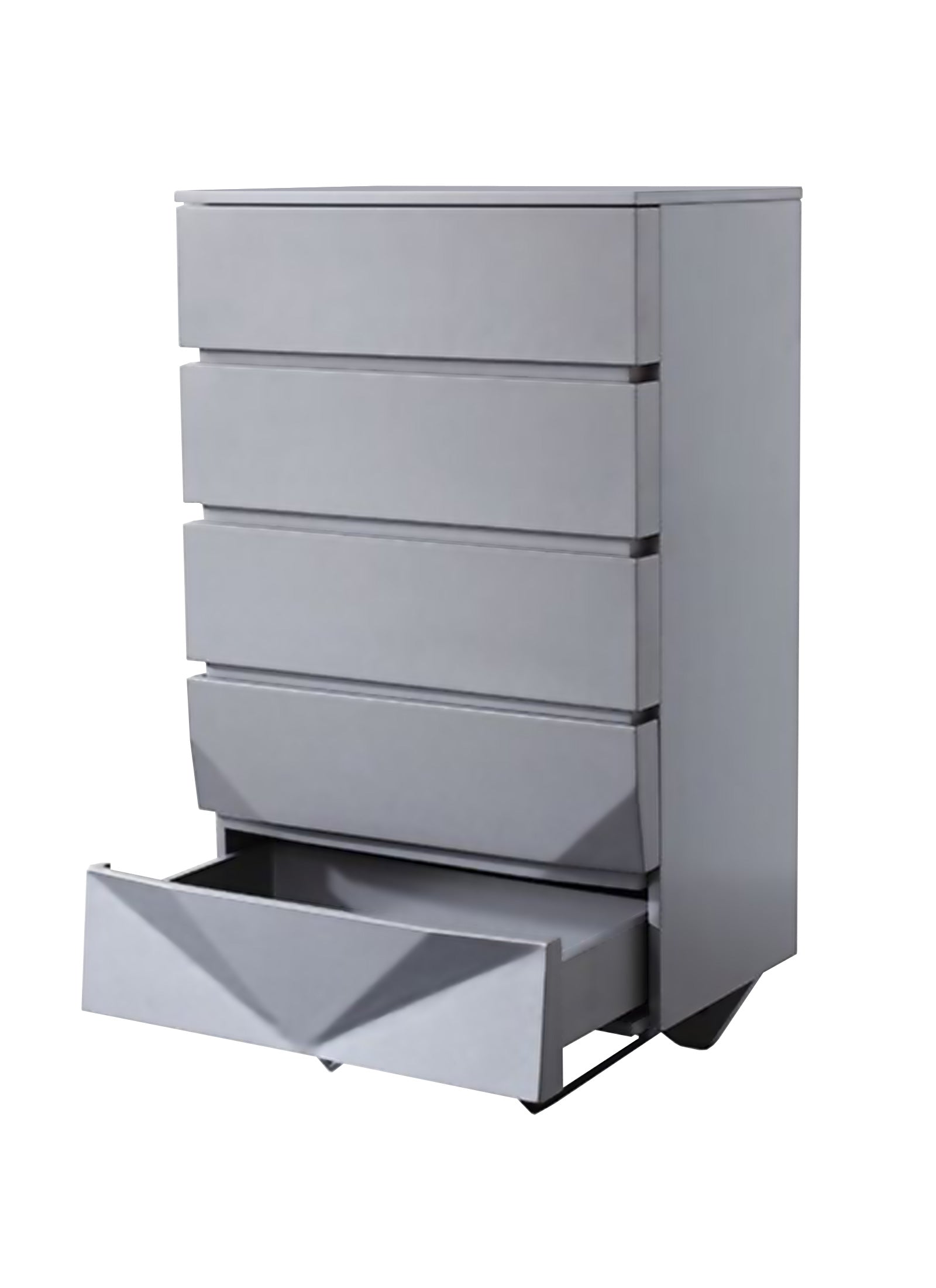 Duke Modern Grey & Black Gun Chrome Chest - image 3