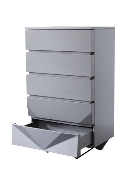 Duke Modern Grey & Black Gun Chrome Chest - image 3