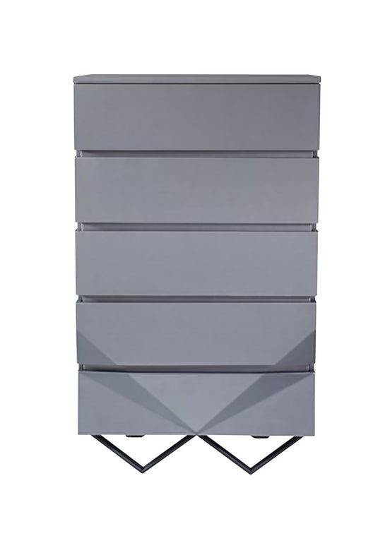 Duke Modern Grey & Black Gun Chrome Chest