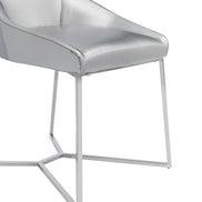 Sarah Modern Pearl Grey Leatherette Dining Chair (Set of 2) - image 2