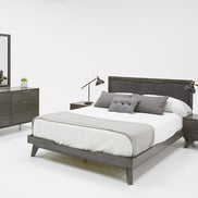 Soria Modern Grey Wash Mirror