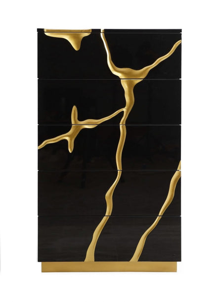 Aspen - Modern Black & Gold Chest - image 3