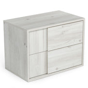 Asus - Italian Modern White Washed Oak Nightstand - image 2
