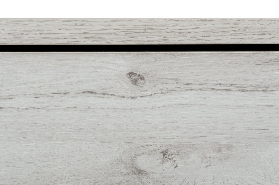 Asus - Italian Modern White Washed Oak Nightstand