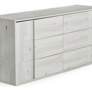 Asus - Italian Modern White Washed Oak Dresser - image 3