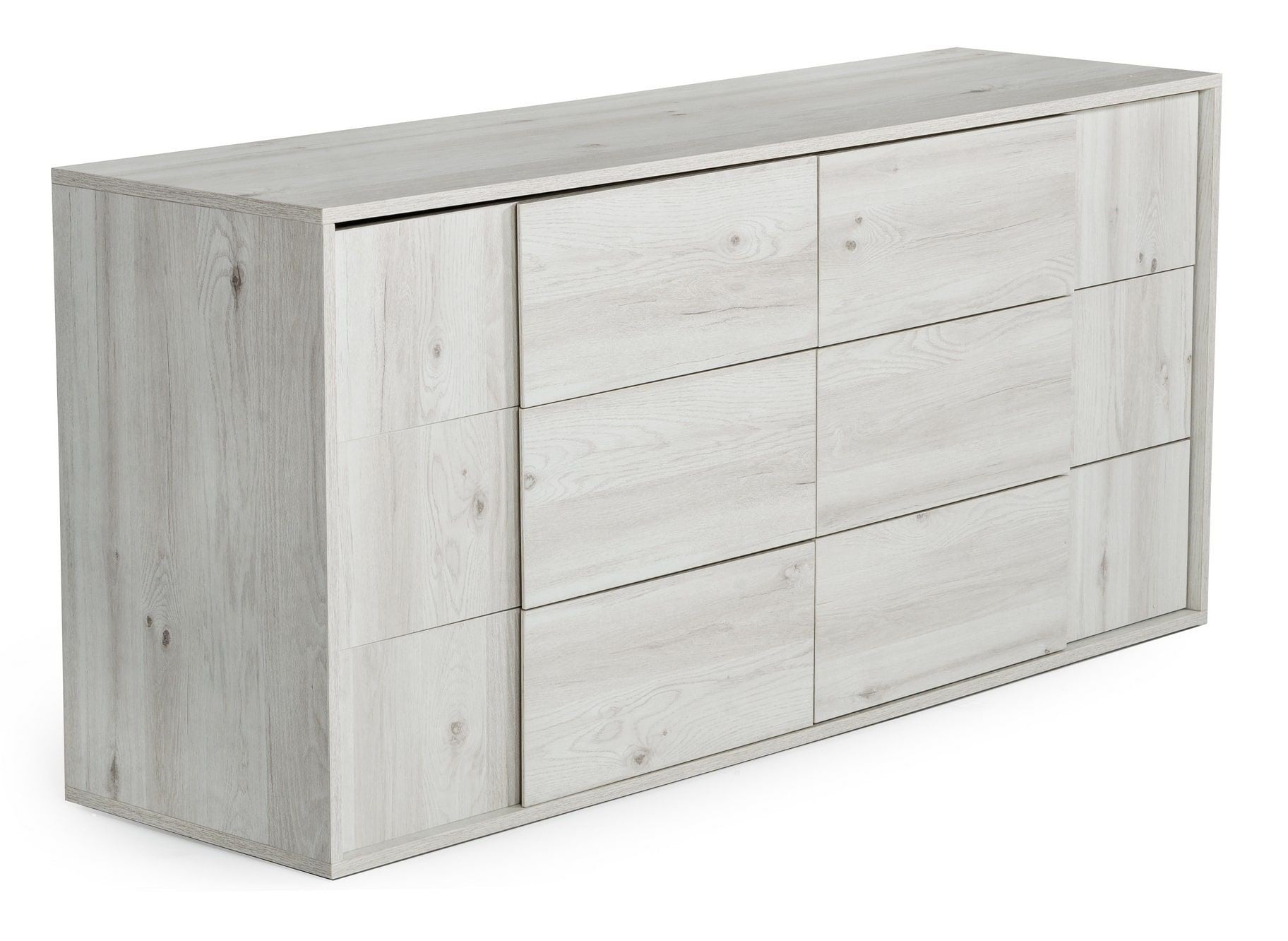 Asus - Italian Modern White Washed Oak Dresser - image 3