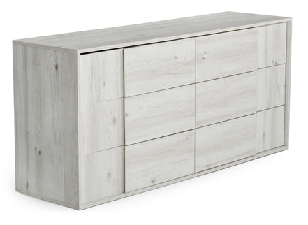 Asus - Italian Modern White Washed Oak Dresser - image 3