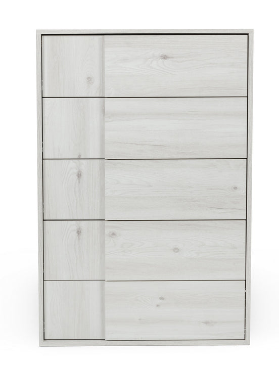 Asus - Italian Modern White Washed Oak Chest