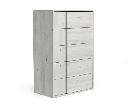 Asus - Italian Modern White Washed Oak Chest - image 3