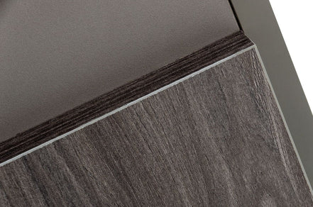 Lucia - Italian Modern Elm and Matte Grey Nightstand - image 3
