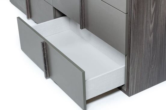 Lucia - Italian Modern Elm and Matte Grey Dresser - image 2