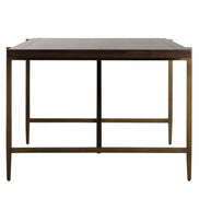 Shane - Modern Acacia & Brass Dining Table - image 2