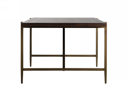 Shane - Modern Acacia & Brass Dining Table - image 2