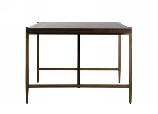 Shane - Modern Acacia & Brass Dining Table - image 2