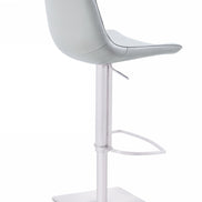 Manning - Modern White Adjustable Bar Stool - image 2