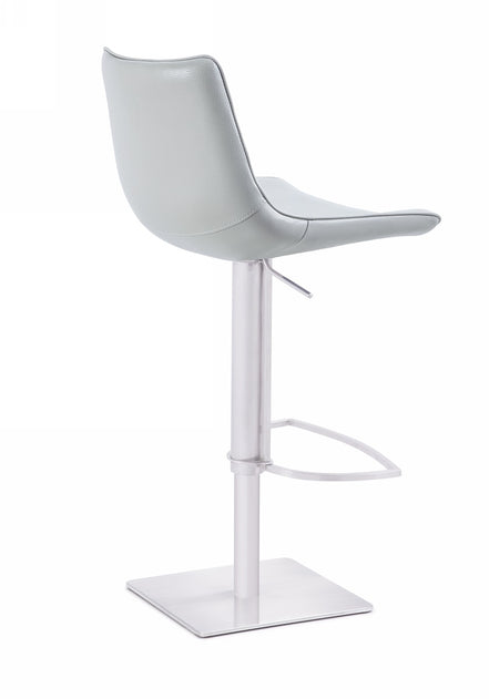 Manning - Modern White Adjustable Bar Stool - image 2