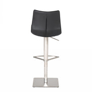Aaron - Modern Black Eco-Leather Bar Stool
