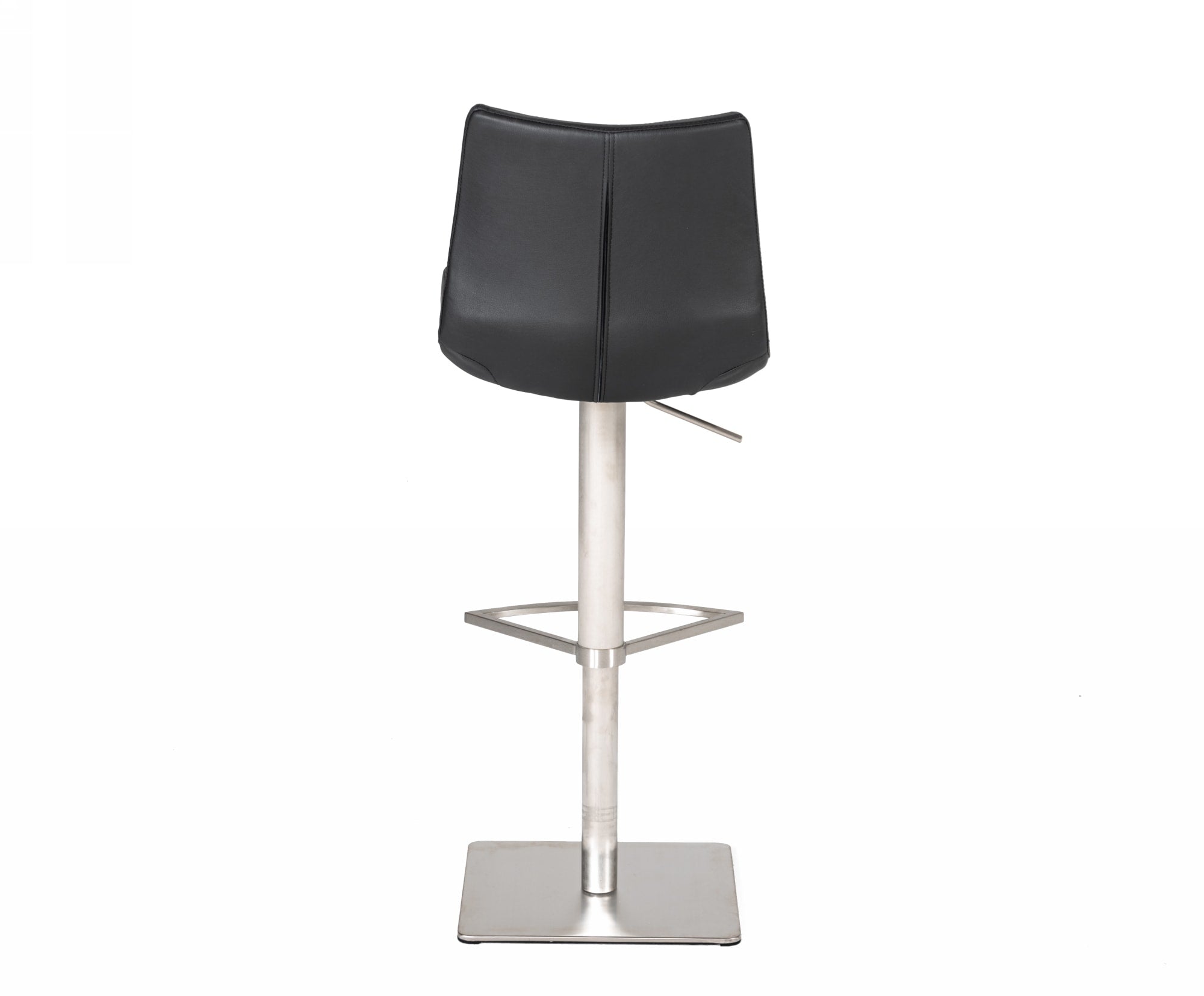 Aaron - Modern Black Eco-Leather Bar Stool