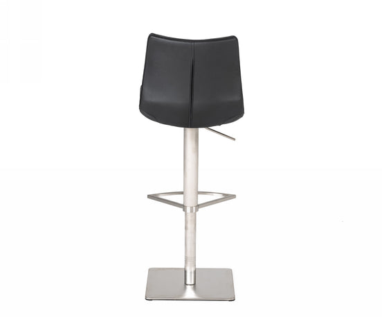 Aaron - Modern Black Eco-Leather Bar Stool