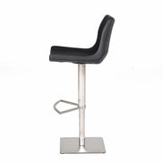 Aaron - Modern Black Eco-Leather Bar Stool - image 2