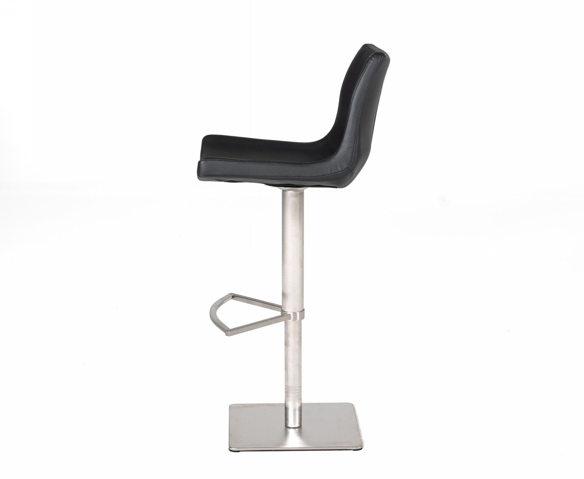 Aaron - Modern Black Eco-Leather Bar Stool - image 2