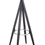 Dallas - Clear Glass and Black Metal Bar Table - image 2