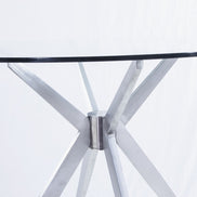 Dallas - Modern Brushed Stainless Steel Dining Table - image 5