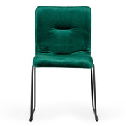 Yannis - Modern Green Fabric Dining Chair (Set of 2) - image 2