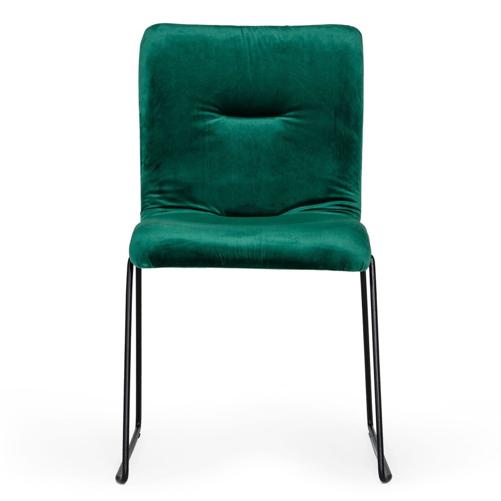Yannis - Modern Green Fabric Dining Chair (Set of 2) - image 2