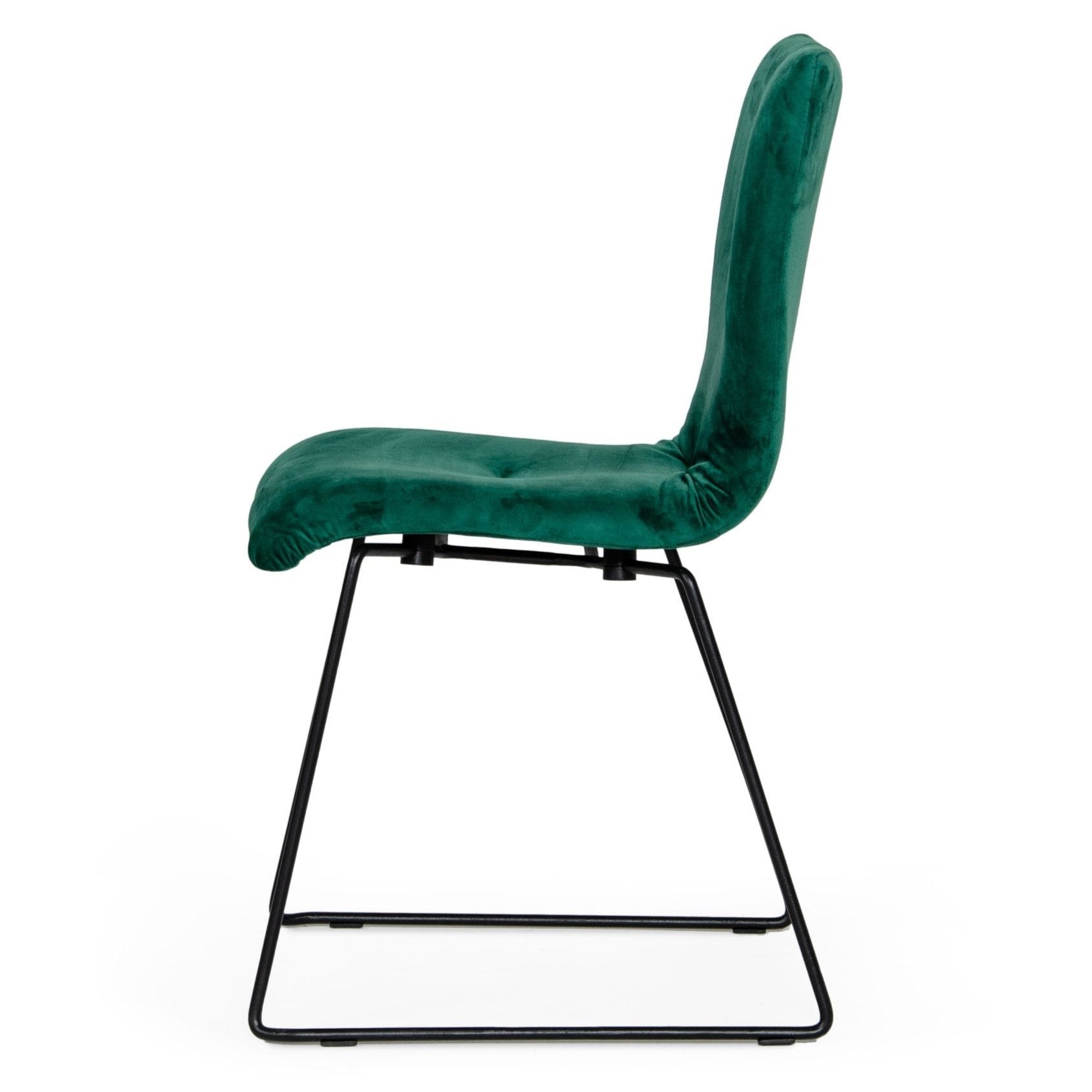 Yannis - Modern Green Fabric Dining Chair (Set of 2) - image 3