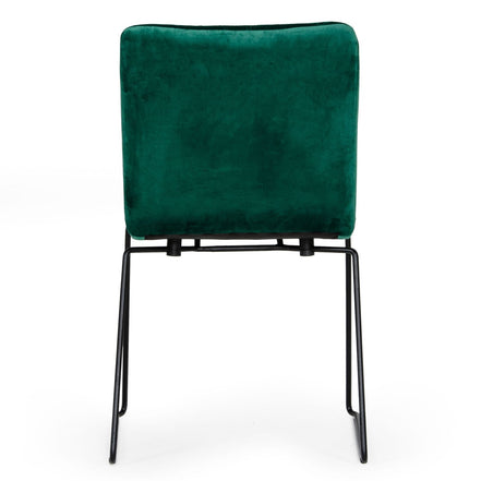 Yannis - Modern Green Fabric Dining Chair (Set of 2) - image 4
