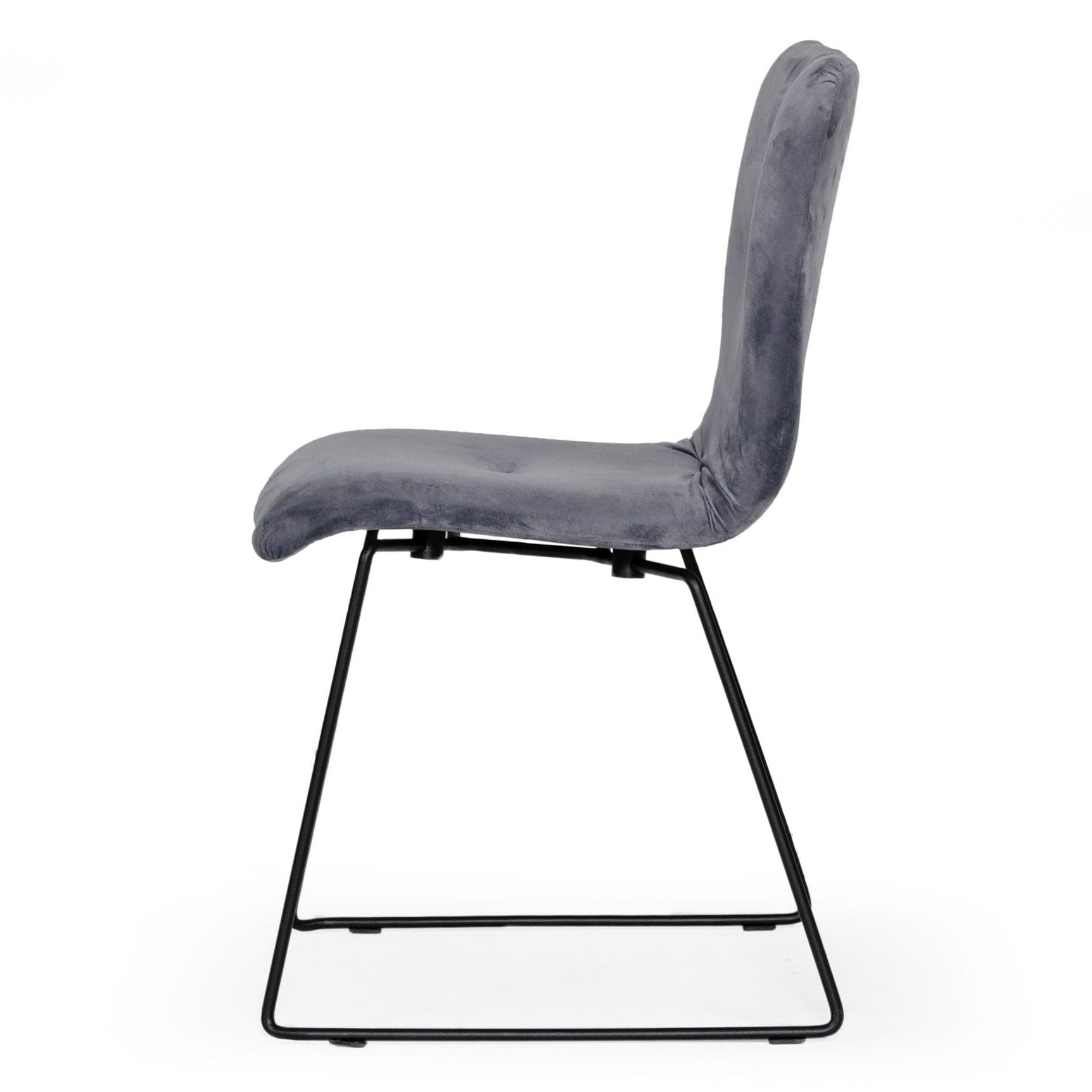Yannis - Modern Grey Fabric Dining Chair (Set of 2) - image 3