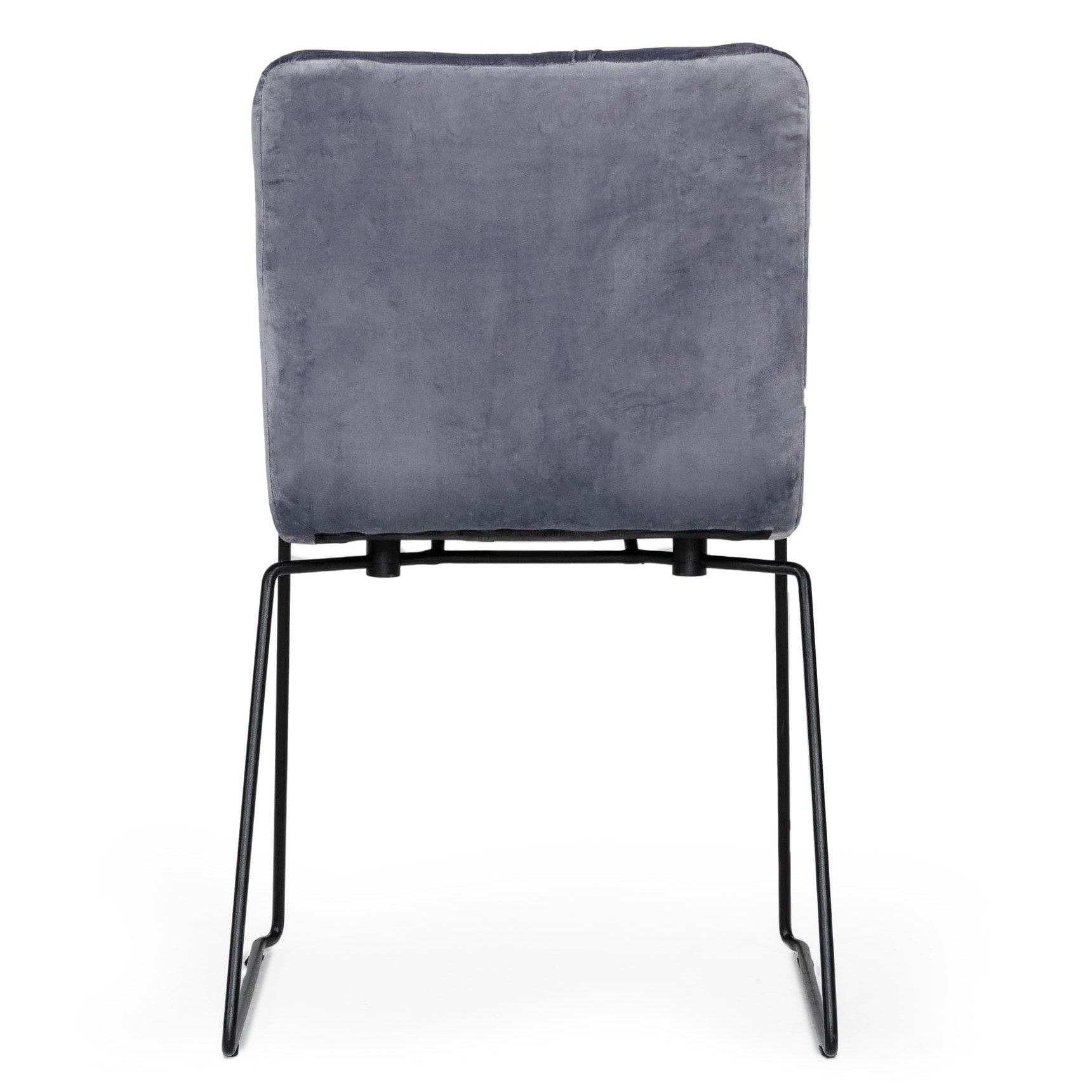 Yannis - Modern Grey Fabric Dining Chair (Set of 2) - image 4