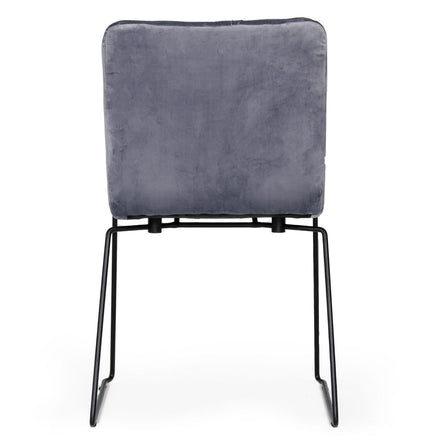 Yannis - Modern Grey Fabric Dining Chair (Set of 2) - image 4