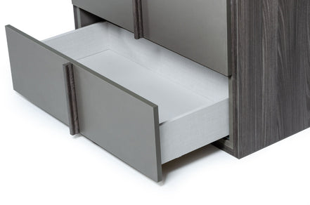 Lucia - Italian Modern Elm and Matte Grey Chest - image 2